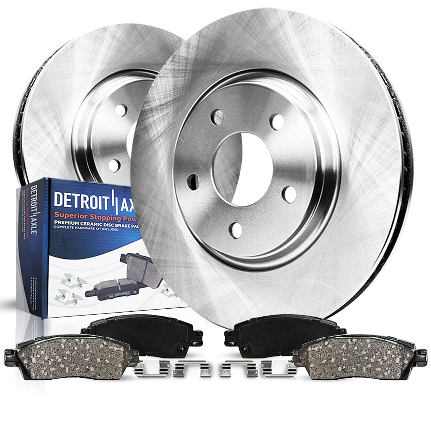 Detroit Axle - Rear Brake Kit for 2006-2020 Dodge Charger 2007-2008 Magnum 13.78 inch Disc Brake Rotors Ceramic Brakes Pads with